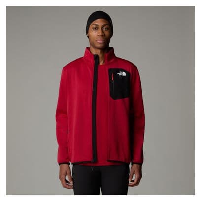 The North Face Crest Full Zip Polare Rosso