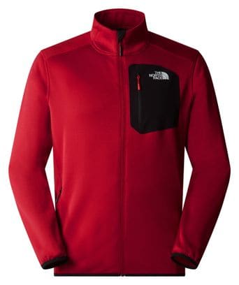 The North Face Crest Full Zip Polare Rosso