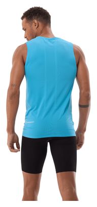 Camiseta sin mangas Compressport Trail Racing azul para hombre