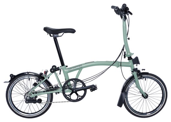 Brompton C Line Explore Mid Brompton Klapprad 6V 16'' Grün - Refurbished Produkt