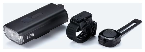 BBB StrikeDuo 2100i Frontlicht (mit Blinker/Fernbedienung) Schwarz