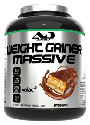 Weight Gainer Massive (2 5kg) - Addict Sport Nutrition - Fraise - Gainers