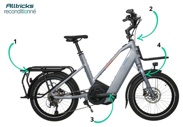 Bicicletta elettrica compatta Bergamont Hans-E Bosch 500Wh T.Unique 165/195 cm - Prodotto ricondizionato