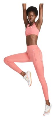 Nike Dri-Fit Go Donna Rosa Long Tights