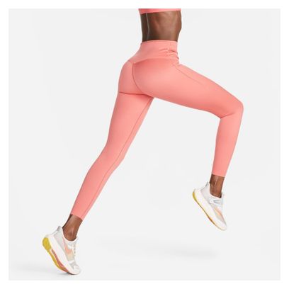 Nike Dri-Fit Go Damen Long Tights Pink