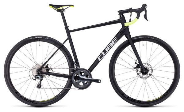 Bicicleta de carretera Cube Attain Race Shimano Tiagra 10S 700 mm Negra 2023