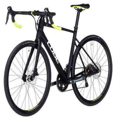Bicicleta de carretera Cube Attain Race Shimano Tiagra 10S 700 mm Negra 2023
