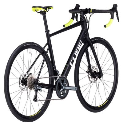 Bicicleta de carretera Cube Attain Race Shimano Tiagra 10S 700 mm Negra 2023