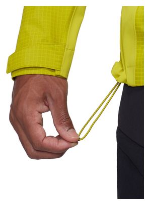 Chaqueta impermeable Mammut Ducan Guide Hooded amarilla para hombre