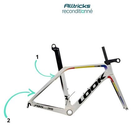 Prodotto ricondizionato - Look 795 Blade RS Frame Kit ProTeam White Glossy Pattini