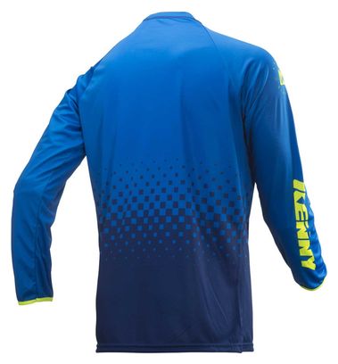 Kenny Factory Long Sleeves Jersey Blue / Neon Yellow