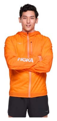 Veste coupe-vent Hoka Skyflow Viz Orange Homme