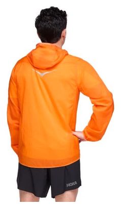 Veste coupe-vent Hoka Skyflow Viz Orange Homme