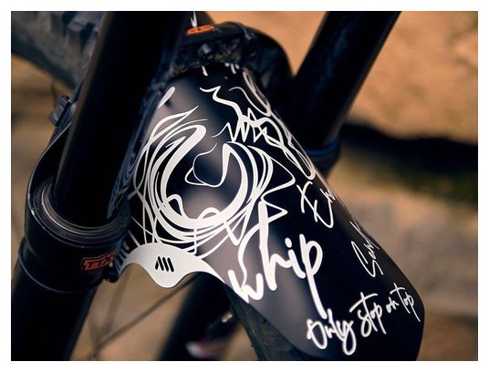 All Mountain Style Front Mudguard Signature White