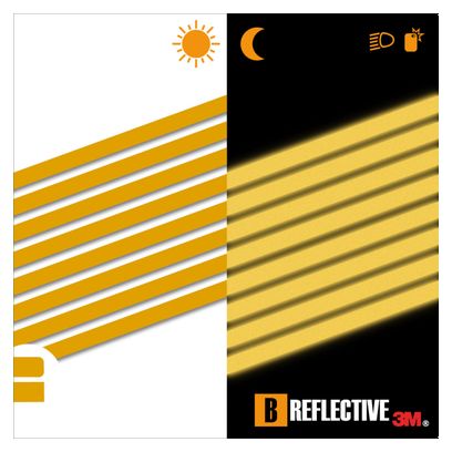 B REFLECTIVE 3M® LINES  Kit de Bandes Réfléchissantes  Multi Support : Vélo  Gyroroue et autres EDPM  3M Technology™  1x15cm  Or