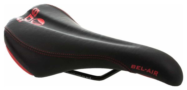 SDG Selle BEL AIR RL Acier Noir/Rouge