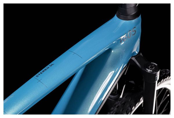 Cube Stereo Hybrid 160 HPC SL 750 Shimano Deore/XT 12V 750 Wh 27.5'' Blue 2022 All-Suspended Electric Mountain Bike