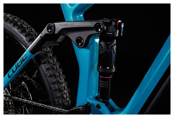 Cube Stereo Hybrid 160 HPC SL 750 Shimano Deore/XT 12V 750 Wh 27.5'' Blue 2022 All-Suspended Electric Mountain Bike