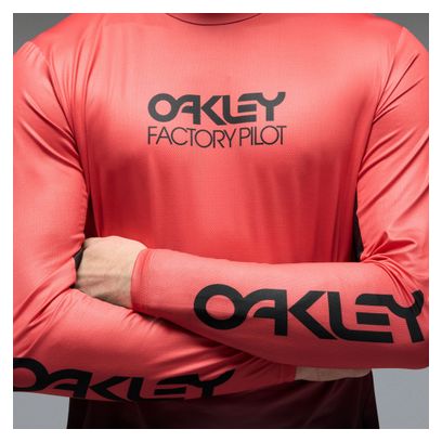 Maillot Manches Longues Oakley Maven Coast Noir/Orange Homme