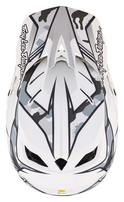Troy Lee Designs D4 Composite Mips Matrix Camo White Full Face Helm