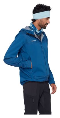 Giacca impermeabile Mammut Ducan Guide Hooded blu da uomo