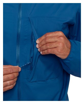Giacca impermeabile Mammut Ducan Guide Hooded blu da uomo