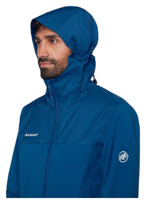 Giacca impermeabile Mammut Ducan Guide Hooded blu da uomo