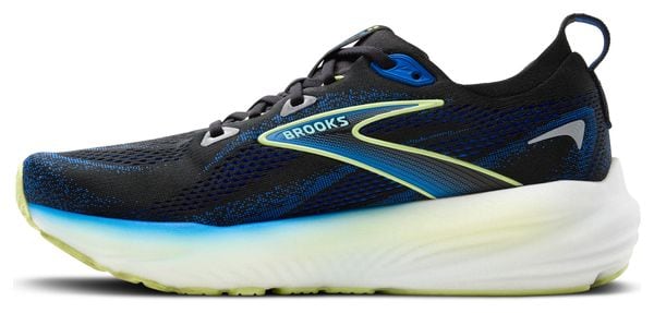 Chaussures Running Brooks Glycerin 22 Large Noir/Bleu/Jaune Homme