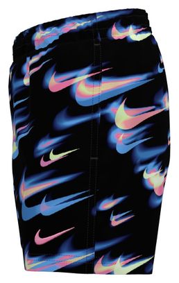 Costume da bagno Nike Swim Breaker Asteroid AOP Nero/Blu da ragazzo