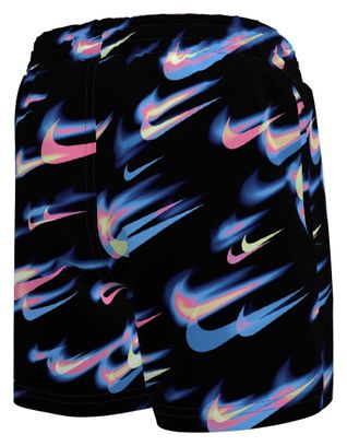 Costume da bagno Nike Swim Breaker Asteroid AOP Nero/Blu da ragazzo