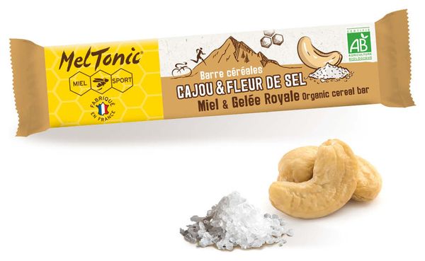 Meltonic Cereals Organic Cashew Flower of Salt energy bar 30g