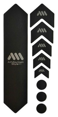 Kit di protezione per telaio ALL MOUNTAIN STYLE - 9 pezzi - Nero