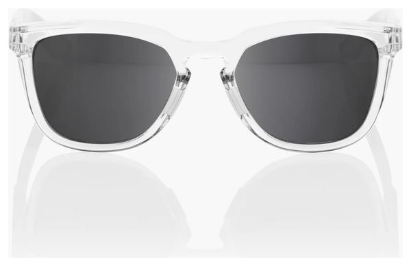 100% Hudson Brille Transparent - Schwarze verspiegelte Linsen