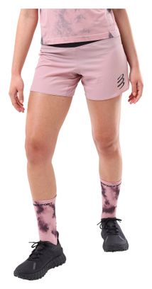 Short Compressport Performance Eat My Dust! Rose Femme