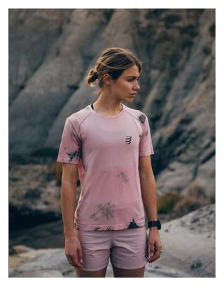 Short Compressport Performance Eat My Dust! Rose Femme