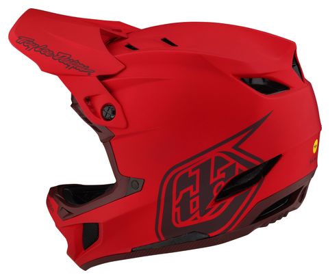Troy Lee Designs D4 Composite Mips Red Full Face Helmet