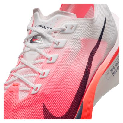 Nike Vaporfly 4 hardloopschoenen Wit/Rood Heren
