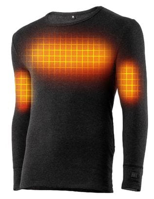 T-Shirt Chauffant Noir - Dual Heating | USB