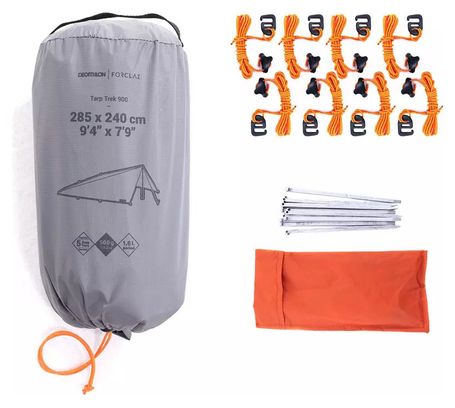 Tarp de Trekking Forclaz 2 Saisons Trek 900 Gris