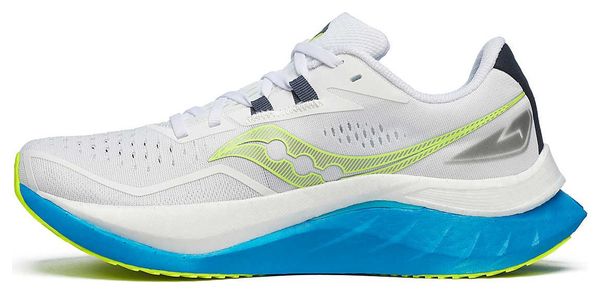 Saucony Endorphin Speed 4 Hardloopschoenen Wit/Geel/Blauw Dames