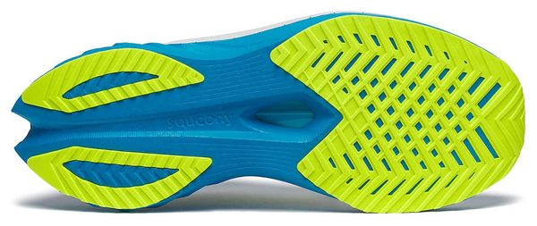 Saucony Endorphin Speed 4 Hardloopschoenen Wit/Geel/Blauw Dames