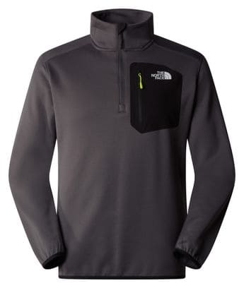 The North Face Crest 1/4 Zip Polare Grigio