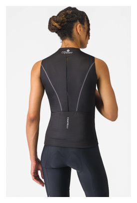 Maglia senza maniche Castelli Anima Flow Nero/Bianco da donna