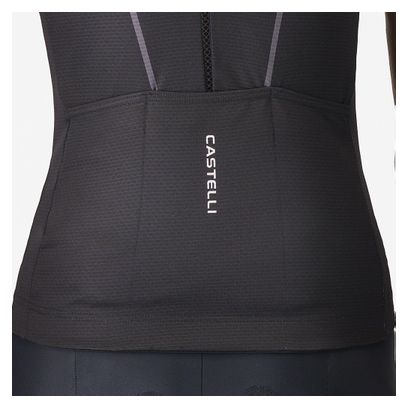 Maglia senza maniche Castelli Anima Flow Nero/Bianco da donna