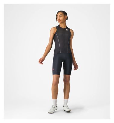 Maglia senza maniche Castelli Anima Flow Nero/Bianco da donna