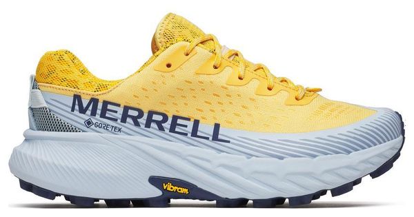 Merrell Agility Peak 5 Gore-Tex Trailrunning-Schuhe Gelb/Blau Damen