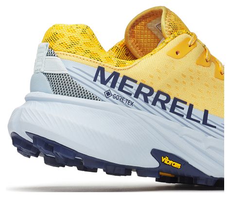 Merrell Agility Peak 5 Gore-Tex Trailrunning-Schuhe Gelb/Blau Damen