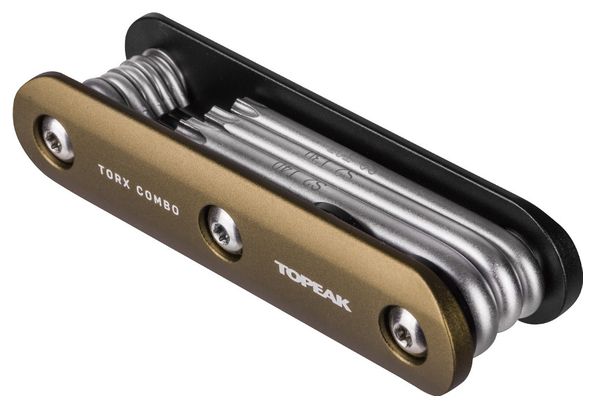 Topeak Torx Combo Multi Tool Zwart / Goud (9 Functies)