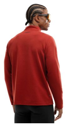 Pull fitness demi-zip homme Torch Rouge