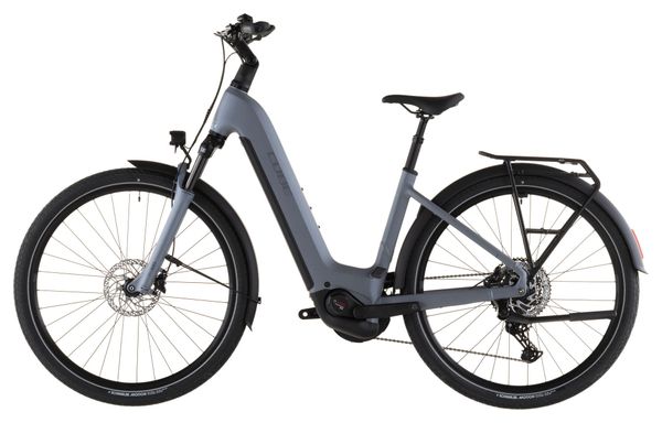 VTC Électrique Cube Touring Hybrid Pro 800 Easy Entry Shimano Cues 11V 800 Wh 700 mm Gris Pearl 2026